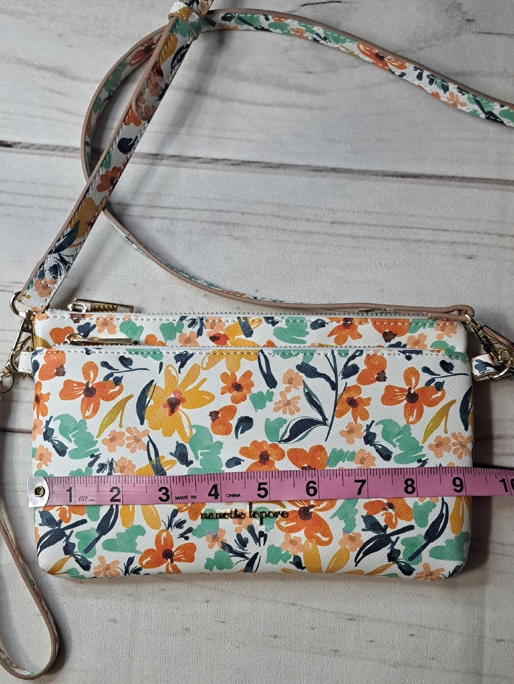 Nanette Lepore Floral Crossbody Wristlet - Picture 3 of 15